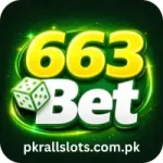 Bright green gaming logo with bold yellow “663Bet Game” text above white “Bet” lettering, featuring a small dice icon and glowing neon effects on a dark background.