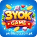 Colorful 3YOK Game logo featuring bold golden “3YOK” text above a red ribbon labeled “GAME,” set on a blue gradient background with floating coins, dice, stars, and a heart, giving a vibrant and playful gaming theme.
