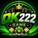 OK222 Game app banners displaying welcome bonus offers, referral rewards, betting ranking bonuses, casino-style game promotions, and earning opportunities for Android users.