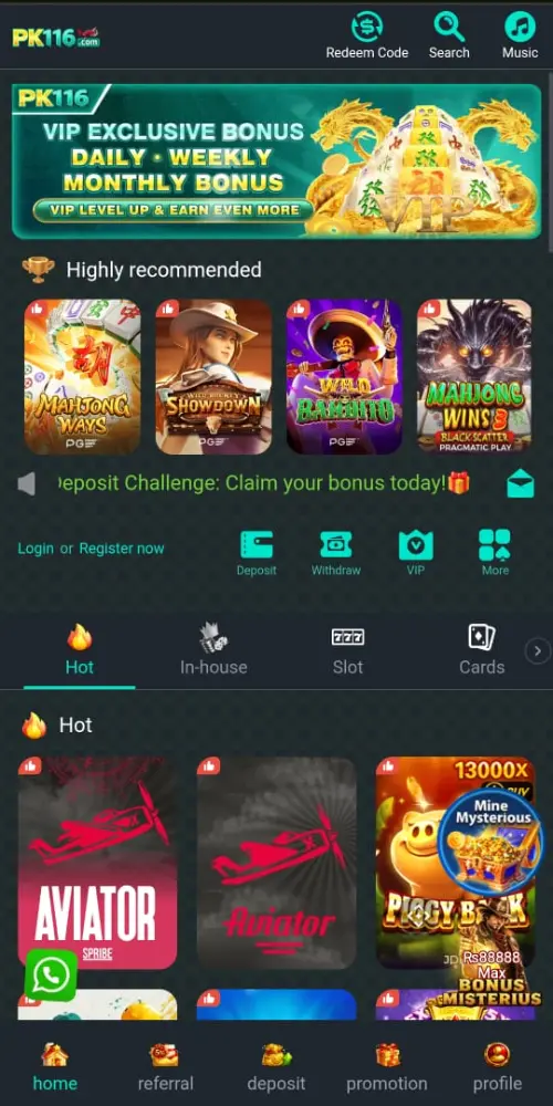 PK116 Game apk